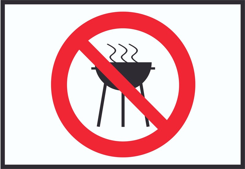 Kein Grillen erlaubt.