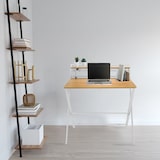 thumbnail of Escritorio EASY CLAP 92 x 84 roble claro / blanco hjh OFFICE