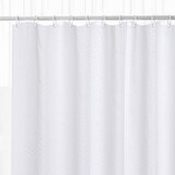 thumbnail of Cortina de Banho Branca TEXTURE Hexágonos