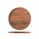 thumbnail of H&H, Piatto in Legno Scuro - Ø 22,5 cm, Perfetto per Formaggi, Salumi e Antipasti