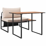 thumbnail of vidaXL Garten Essgruppe 2 pcs Taupe Stahl
