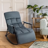 thumbnail of Schaukelstuhl Cathy dunkelgrau/Samt