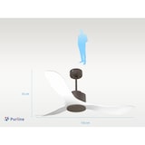 thumbnail of Ventilador de Techo ø132 cm con Wifi Reversible Hypersilence para 35 m² Tonga D132 C02 65314 Chocolate