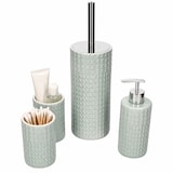 thumbnail of 4tlg Badezimmer Set LENORA Mintgrün 1x Toilettenbürste, 1x Seifenspender & 2x Becher – 2x 24224, 1x 24225 & 1x 24226