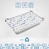 thumbnail of Set von 100 Aluminiumschalen mit Deckel für Lebensmittel, Einweg, 1000 ml - Perfekte Verpackung für Grillfeste, Transport von Lebensmitteln