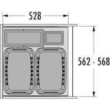 thumbnail of Hailo Wäschesammler 3270831 Laundry Carrier 60 LC Slide SC 80 Liter