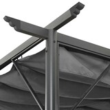 thumbnail of Pergola avec toit rétractable anthracite 3x3 m acier 180 g/m² Modèle Vega StudioDesk Panorama
