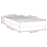 thumbnail of vidaXL Bettgestell ohne Matratze Schwarz 100x200 cm Stoff
