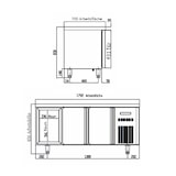 thumbnail of Mesa refrigerada 3 puertas GN 1/1, 403 L, acero inoxidable, refrigeración por aire, 85 x 180 x 70 cm, 300W – CORECO Vaiotec 10294