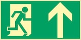 thumbnail of Schild Rettungsweg geradeaus, Kunststoff, langnachleuchtend, 160-mcd, 297x148 mm
