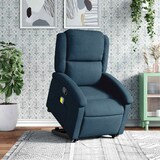 thumbnail of vidaXL Massagesessel mit Aufstehhilfe Blau Samt