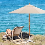 thumbnail of COSTWAY Parasol, houten tuinparasol, balkonparasol, terrasparasol, marktparasol