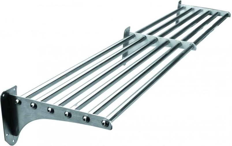 LACOR 56216 Estantería tubular para almacén y cocina profesional 160x25, acero 18/10