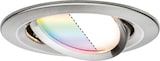 thumbnail of Paulmann Spot encastré LED Smart Home Zigbee 3.0 Nova Plus Coin  orientable  rond 84mm 50° Coin 5,2W 400lm 230V gradable RGBW+ Acier brossé 92964