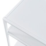 thumbnail of Helloshop26 - Table console métal 85 x 55 x 30 cm blanc 03_0008583