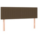 thumbnail of vidaXL Boxspringbett mit Matratze & LED Dunkelbraun 140x200 cm Stoff