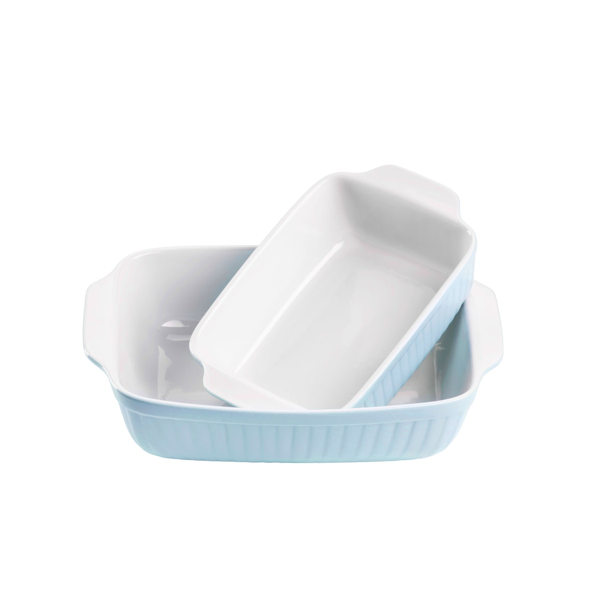 MÄSER Auflaufform, BLAU, rechteckig, im 2er-Set, 931135