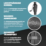 thumbnail of Kingsleeve Doppelsonnenschirm XXL 4,6m UV Schutz 80+ Schutzhülle Doppelschirm Sonnenschirm Anthrazit
