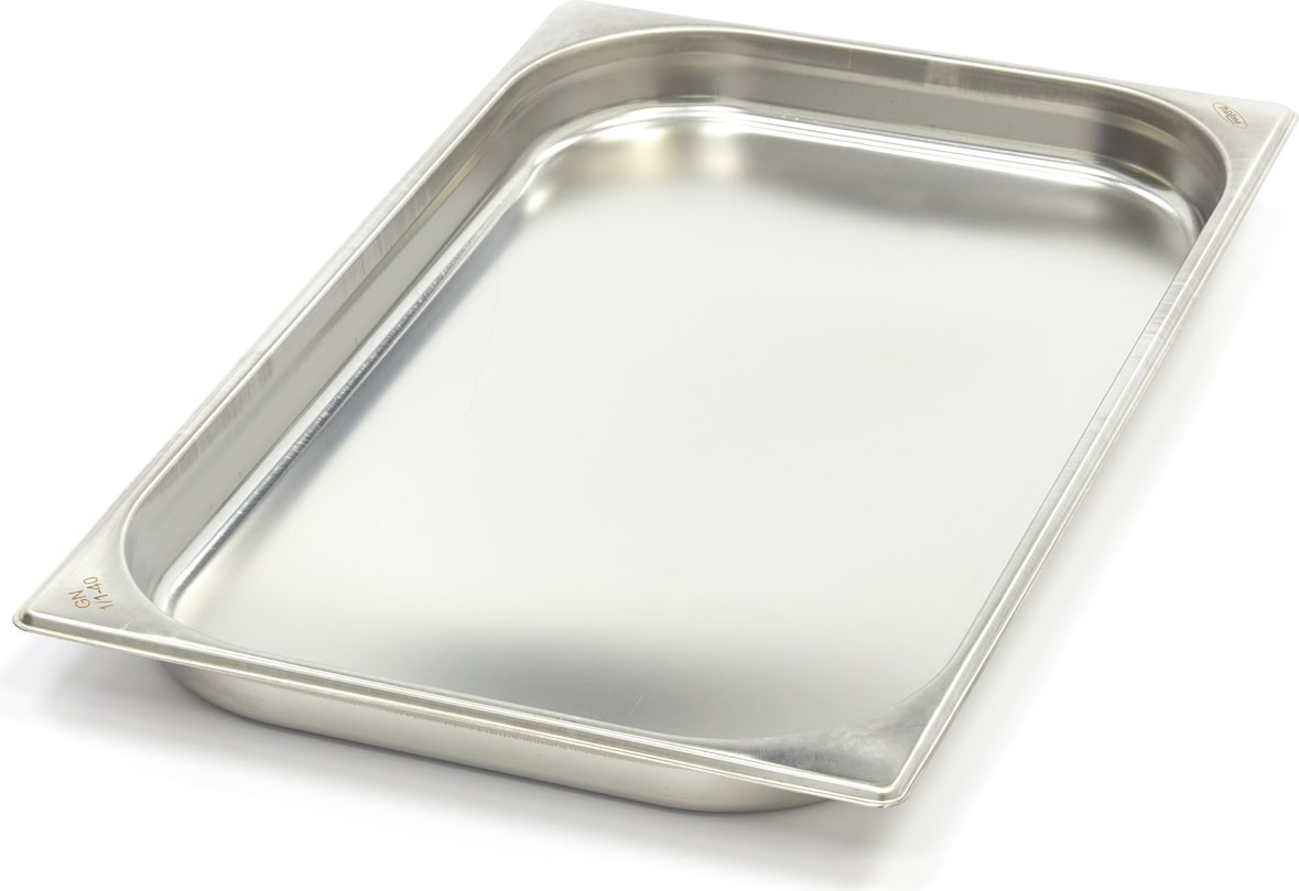 Maxima Récipient gastronorm - 1/1 GN - profondeur 4 cm - acier inoxydable