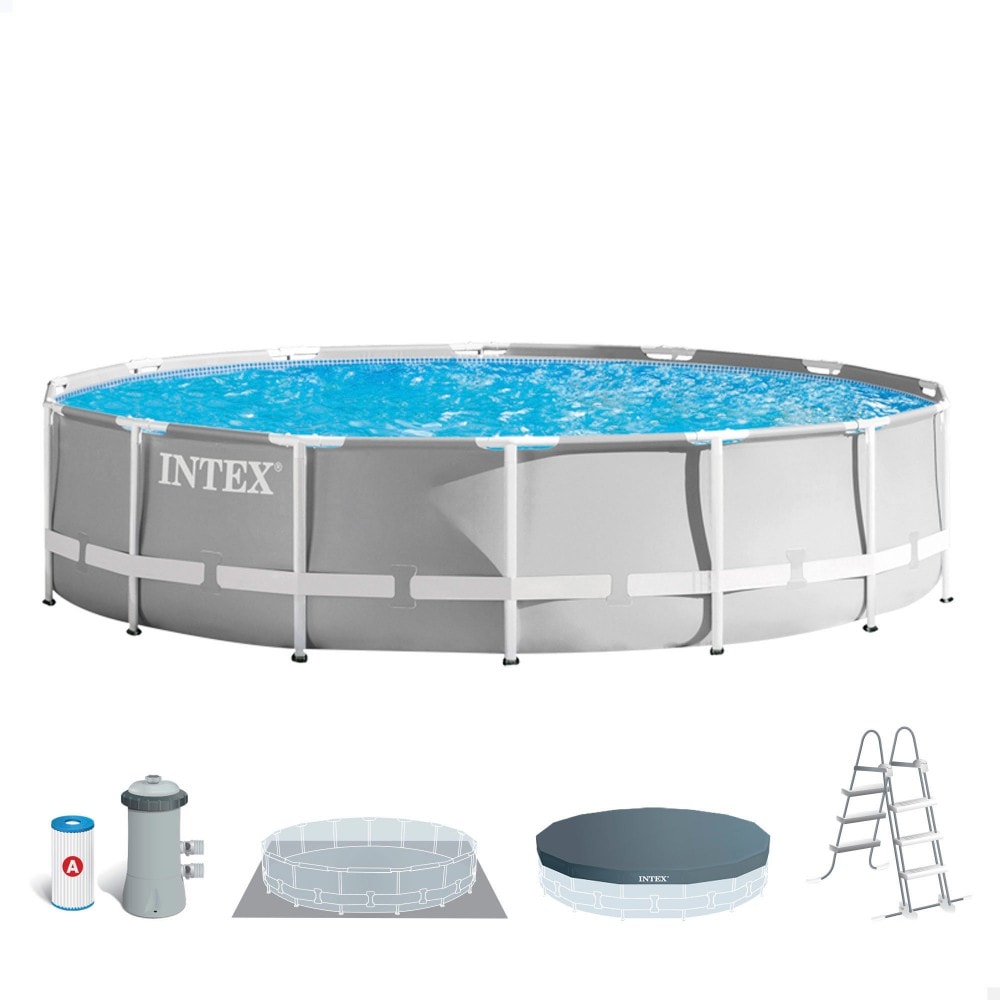 Piscina elevada redonda INTEX Prism Frame com bomba