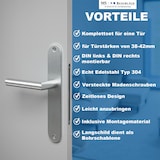 thumbnail of Türbeschlag Edelstahl Langschild – Türdrücker inklusive Zubehör - Blindschild