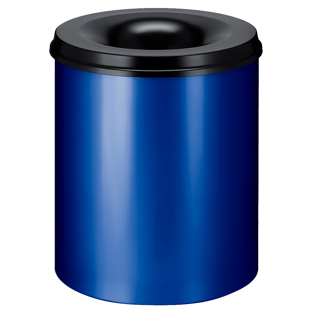 Vlamdovende papierbak 80 ltr - blauw, zwart