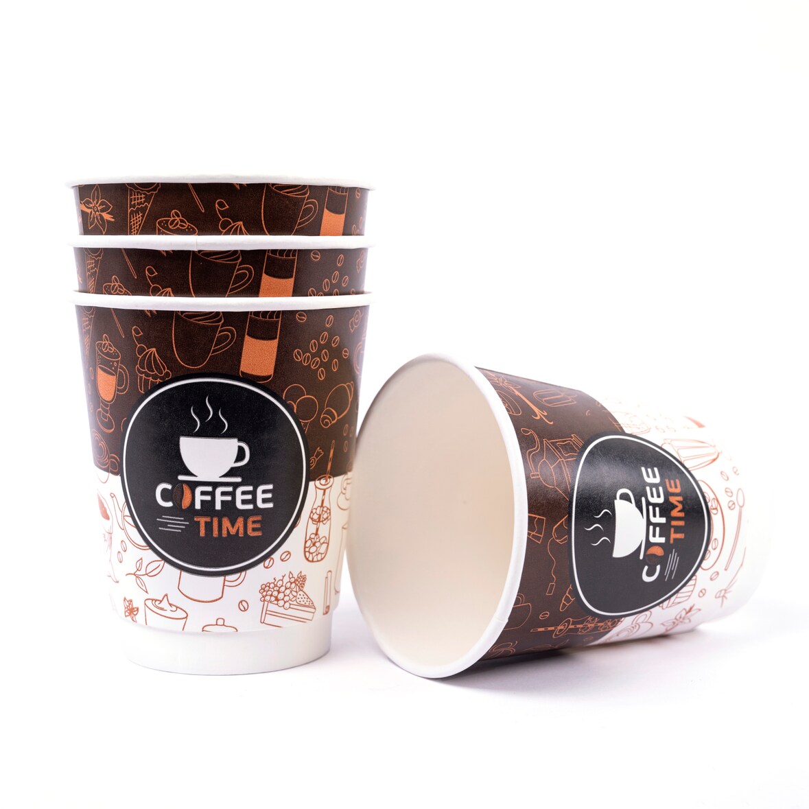 Paper Cup Coffee Time 8 oz 25 pcs.