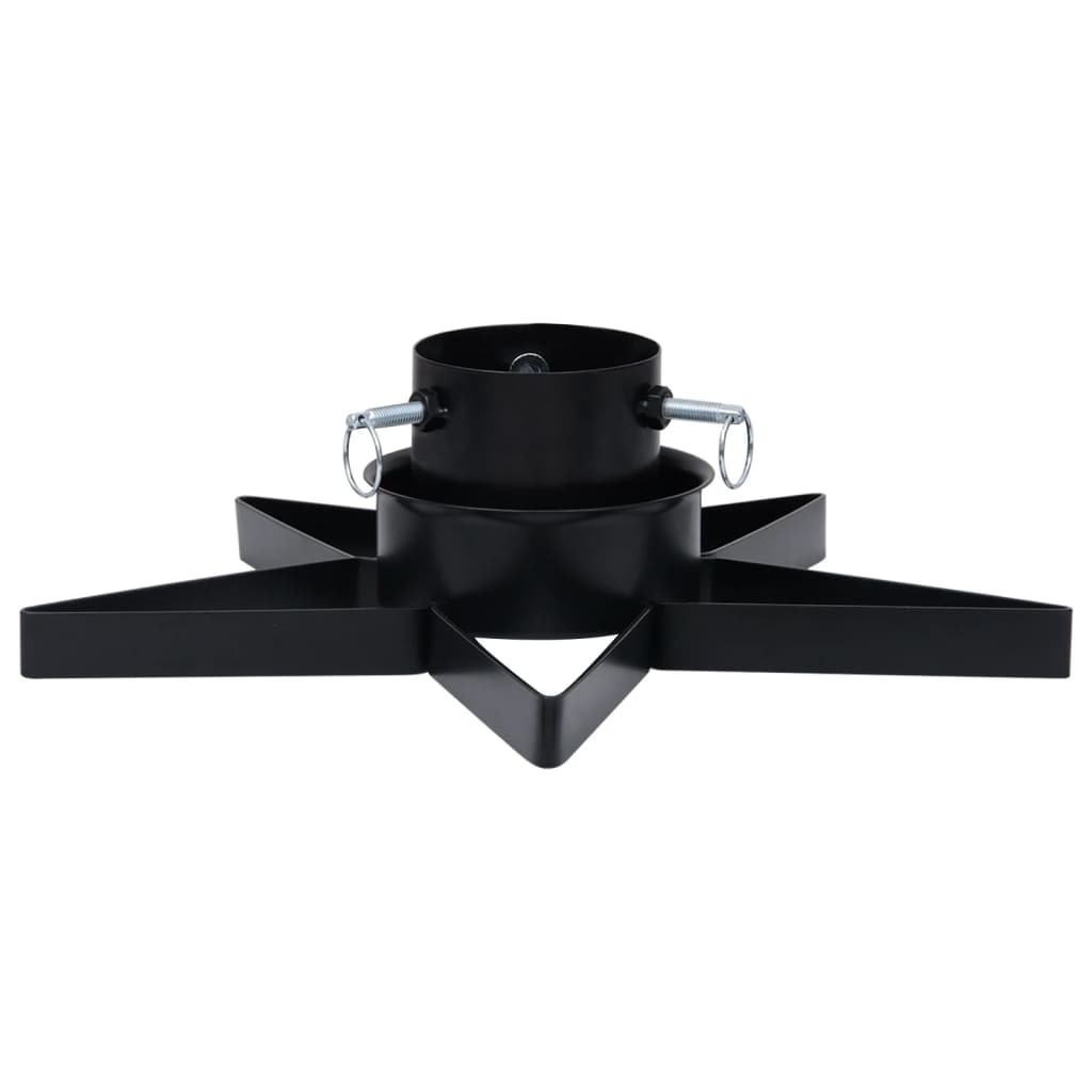 vidaXL Christbaumständer Schwarz 47x47x13,5 cm