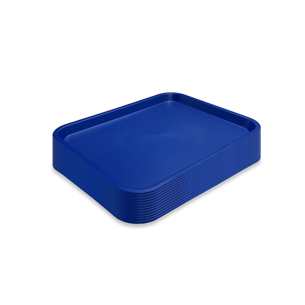 Tabuleiro Fast Food pequeno 35 x 27 cm. Cor azul. (Lote com 12 unidades). DENOX.