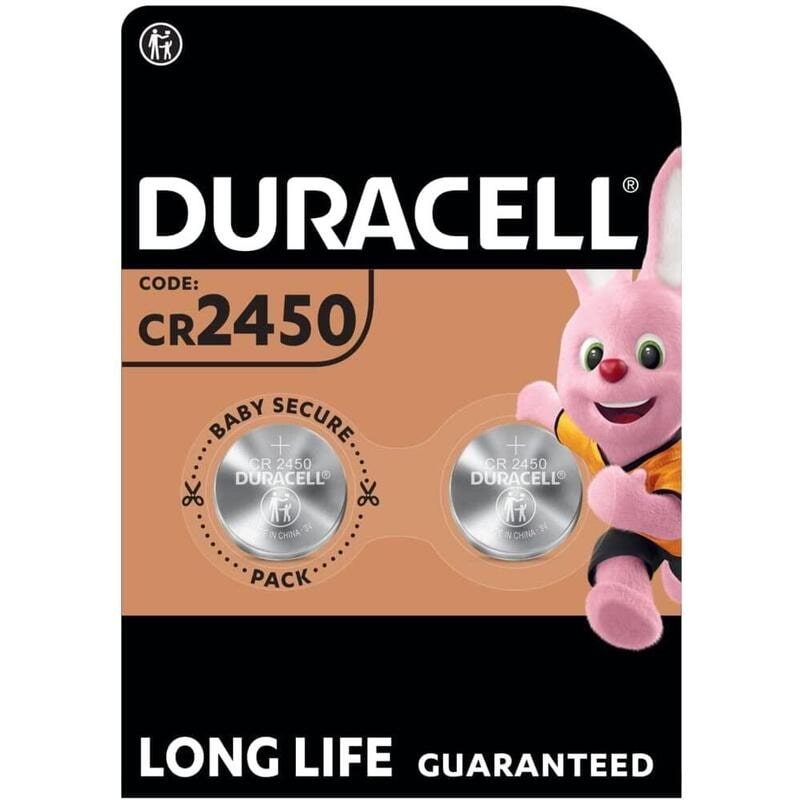Duracell-Knopfbatterie, Cr2450, 3 V Blister 2 Einheiten