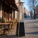 thumbnail of Fogão a gás para exterior Piramide com rodas 12,5 kW Aquecedor para bares e restaurantes Termopatio em aço arranque por impulso 196 cm Preto