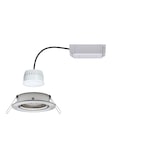 thumbnail of Paulmann LED Einbauleuchte Smart Home Zigbee Nova Plus Coin  schwenkbar  rund 84mm 50° 6W 470lm 230V dimmb Tunable White Eisen gebürstet 92961