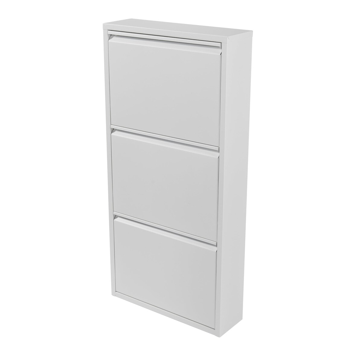 Helloshop26 - Scarpiera con 3 cassetti ribaltabili bianco 03_0007637