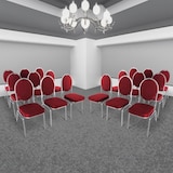 thumbnail of Stapelstuhl 20er Set - Bankettstuhl stabil bis 150 kg in Rot, Raburg David