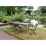thumbnail of Garten-Sitzgruppe NORA 7-tlg. - Kunststoff, Braun | Gartenmöbel-Set Gartengarnitur Garten-Essgruppe mit Stühlen und Esstisch