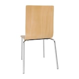 thumbnail of Silla Bolero con respaldo cuadrado de haya, 4 piezas