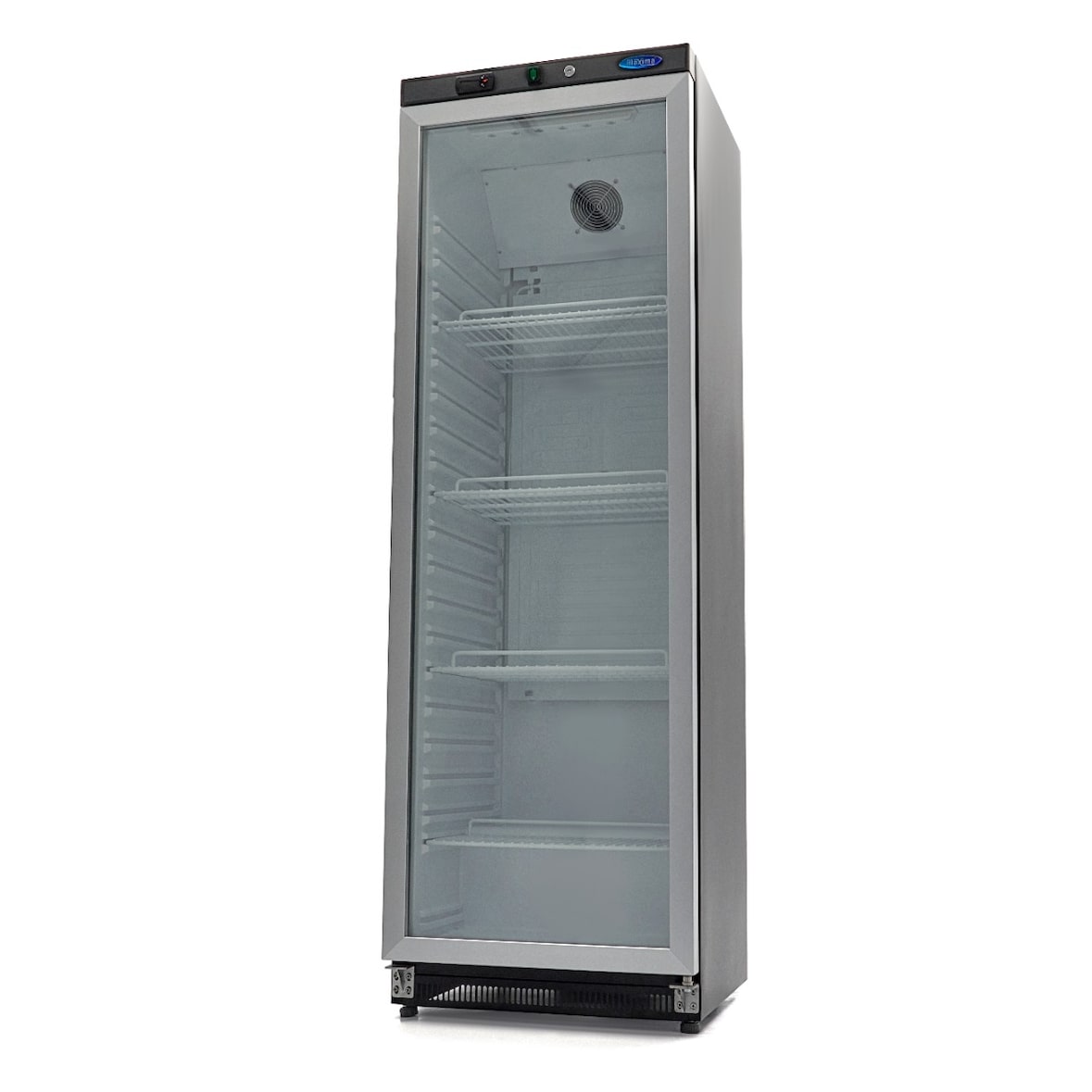 Koelkast 400 liter met glazen deur - zwart - Maxima Maxima