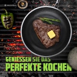 thumbnail of Morleos Bratpfanne 24 cm 2 Liter Antihaft Wabenstruktur Edelstahl Pfanne Gas Induktion Elektro kleine Pfanne Kratzfest Rostfrei Beschichtet Gastro