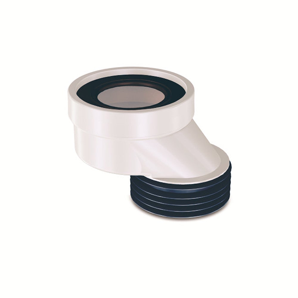 WC Anschlussstutzen Exzentrischer Anschluss Abfluss Rohr Versatz Stutzen ø90 60mm