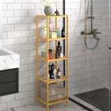 thumbnail of Casaria Standregal Bad Badregal Holz Bambus 5 Etagen