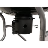 thumbnail of Barbecuetrolley HWC-N16, houtskool barbecue ketel barbecue tuinbarbecue met deksel drie schappen, staal email 143x131x66cm zwart