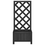 thumbnail of vidaXL Pflanzkübel mit Spalier Schwarz Massivholz Tanne