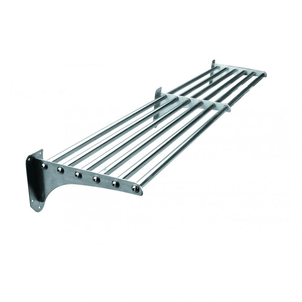 LACOR 56212 Estantería tubular para almacén y cocina profesional 120x25, acero 18/10