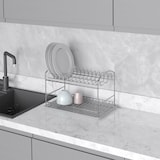 thumbnail of Scolapiatti da appoggio, 435x270x275 mm, Acciaio, Cromato lucido