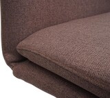 thumbnail of 2er-Set Esszimmerstuhl | HxBxT 92x47x57cm | Sitzhöhe 49cm | Stoff/Textil Edelstahl gebürstet | Braun | Küchenstuhl Freischwinger Stuhl