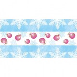 thumbnail of MANK Tischläufer Airlaid Coline in Blau-Pink,  40 cm x 24 m, 1 Stück - Tischtuch Weihnachtskugeln Eiskristall
