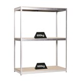 thumbnail of PROREGAL Schwerlastregal WOOD BEAST THREE | HxBxT 200x150x75cm | 3 Ebenen | Fachlast 600kg | Verzinkt | Werkstattregal Lagerregal Gargenregal