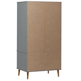 thumbnail of vidaXL Kleiderschrank MOLDE Grau 90x55x175 cm Massivholz Kiefer
