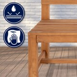 thumbnail of Gartenbank Teakbank CUGAD - Holz Teak 200x50x85 cm | Holzbank 200 Cm Gartenbank Sitzbank Mit Lehne Wetterfest Bank Garten Terrasse
