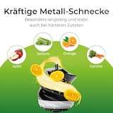 thumbnail of KLAMER Slow Juicer Gemüse und Obst, Entsafter mit Rückwärtsgang, elektrische Fruchtpresse mit Bürste und 2 Behältern, schlankes Design, schwarz